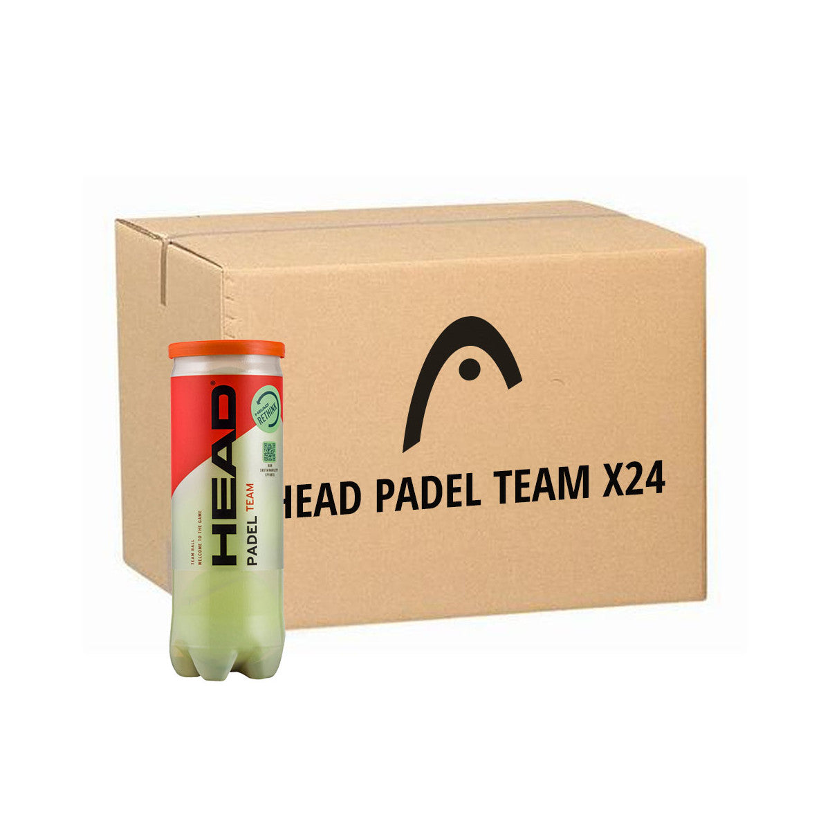 Box 24 cans of 3 Head Padel Team balls