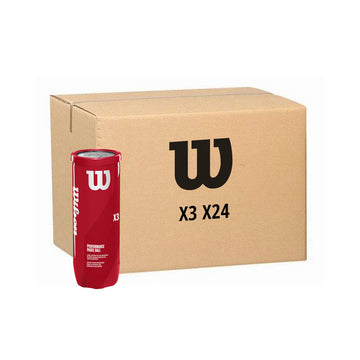 Box 24 cans of 3 Wilson Padel X3 balls