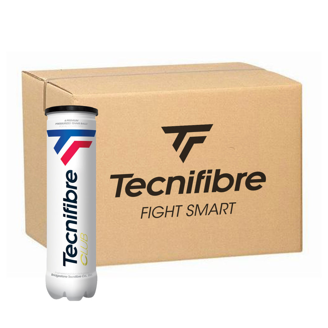 Box 36 cans of 4 Tecnifibre Club Balls