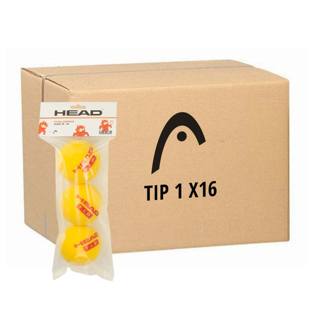 Box of 16 bags of 3 Head Foam Balls TIP 1