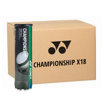 Box of 18 tubes of 4 Yonex Championship Balls