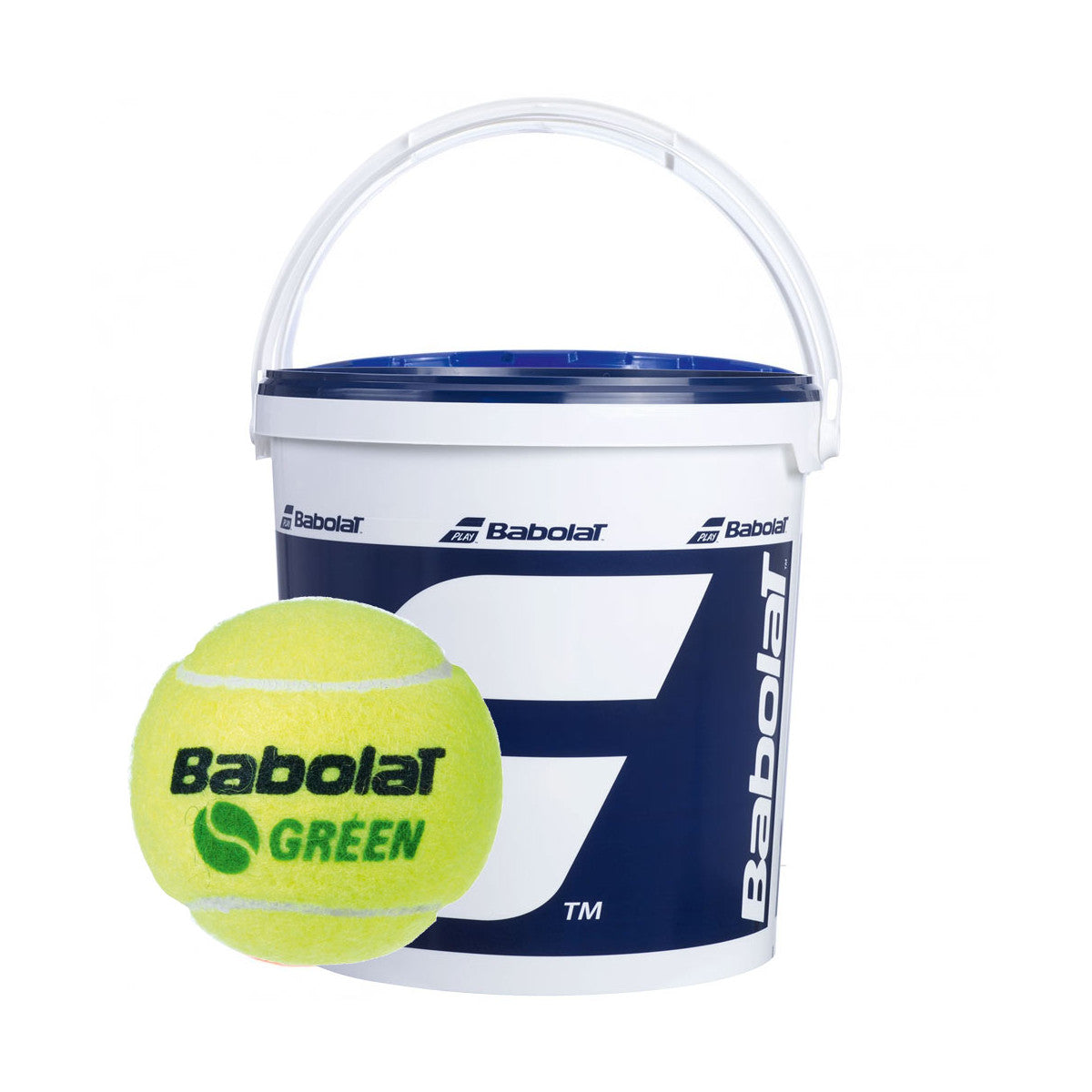 Bucket of 72 Babolat green Balls