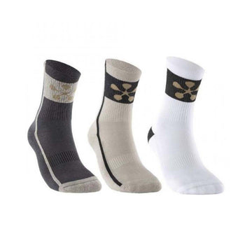 Bullpadel 3 pack Premier Padel Black / Beige / White socks