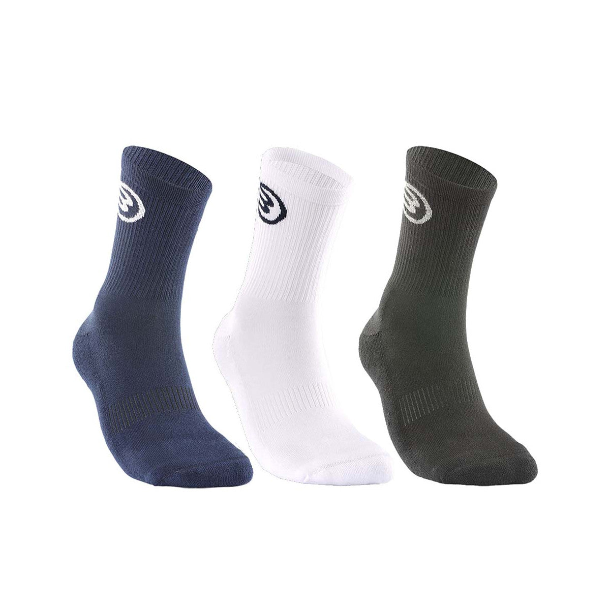 Bullpadel Black / White / Navy Blue Socks (3 pairs)