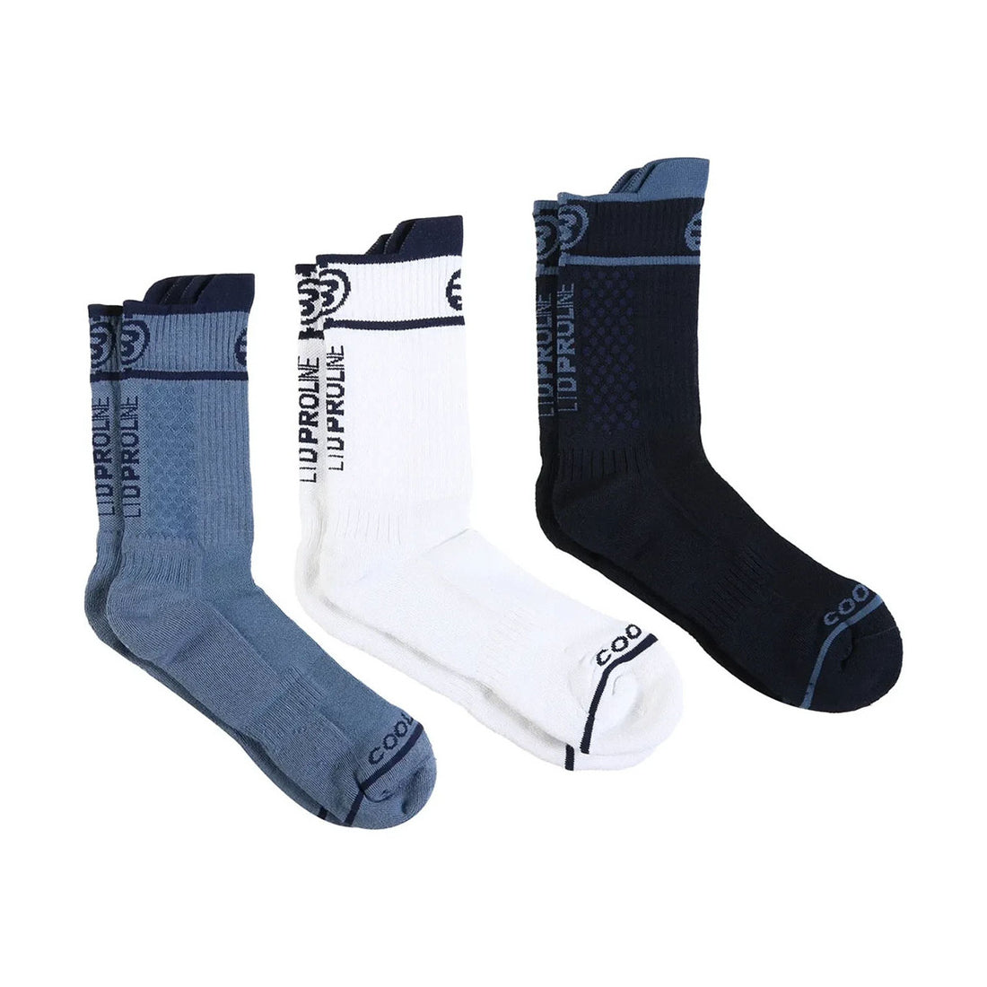 Bullpadel BP26PR U1 Navy/White/Blue Socks (3 pairs)