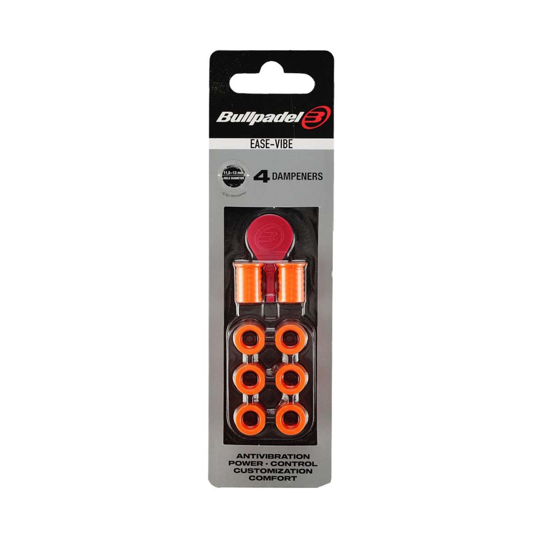 Bullpadel Ease Vibe Dampeners x4 Orange
