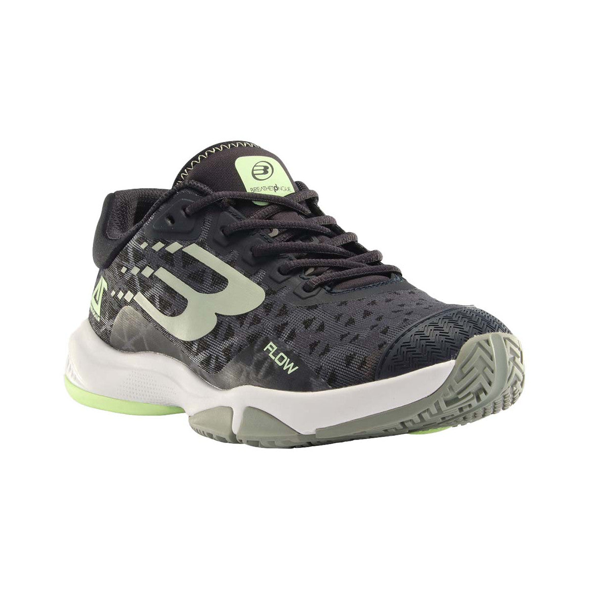 Bullpadel Flow 24V Women's Padel Shoes Black / Eucalyptus – 3