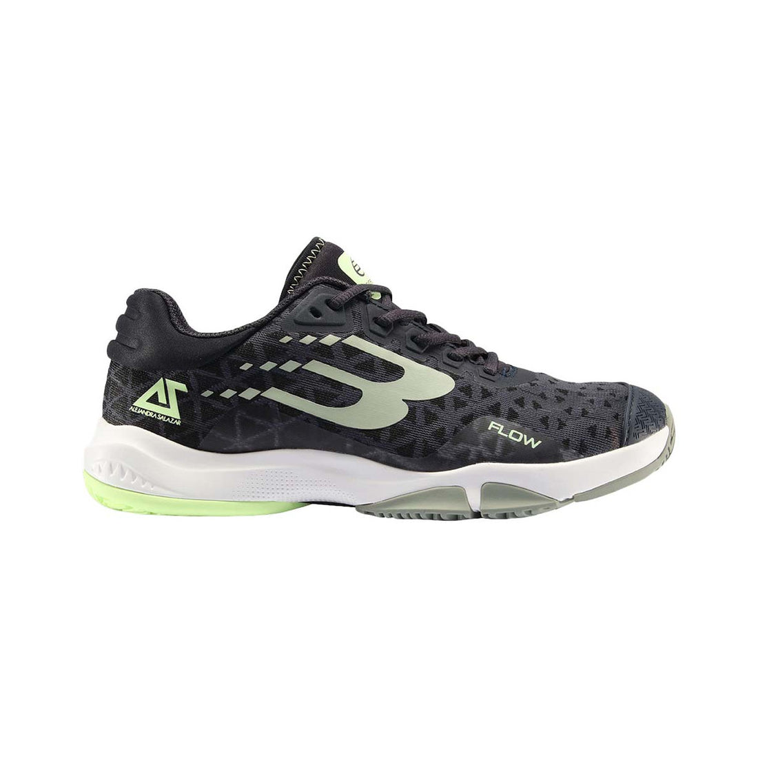 Bullpadel Flow 24V Women's Padel Shoes Black / Eucalyptus