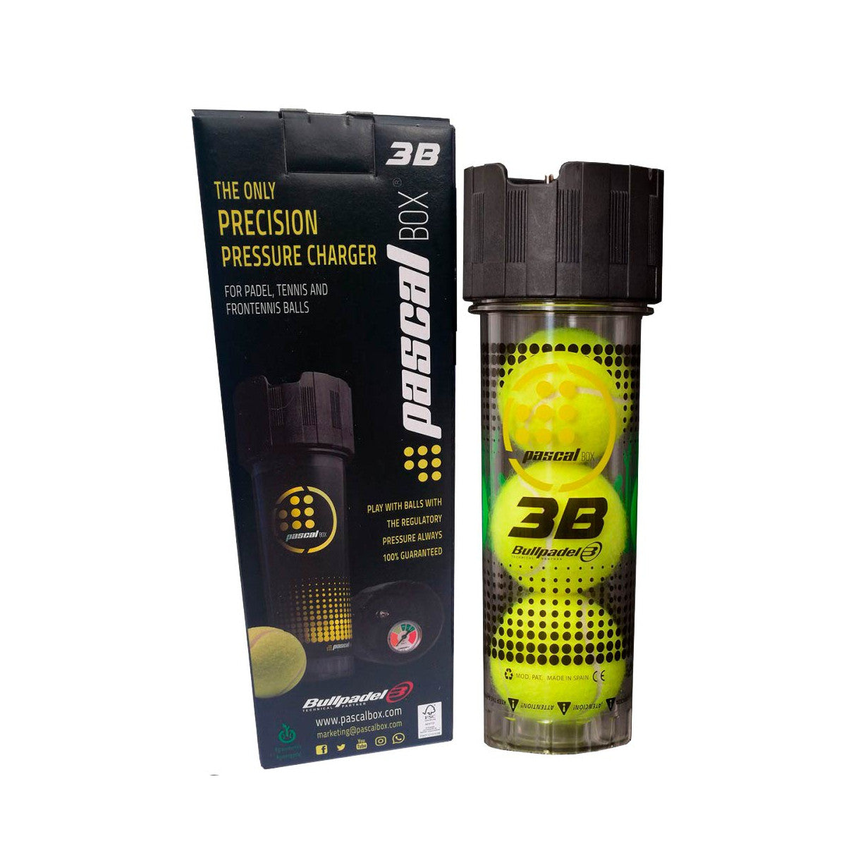 Bullpadel Pascal box 3 balls – 3
