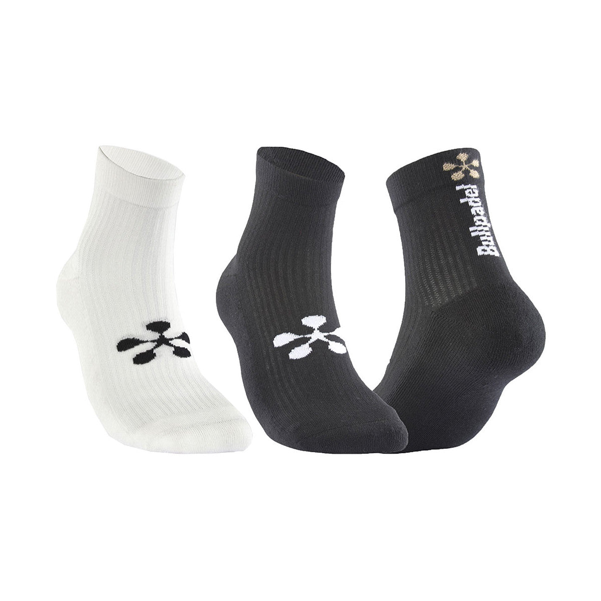 Bullpadel Premier Padel Socks Black / White (2 pairs)