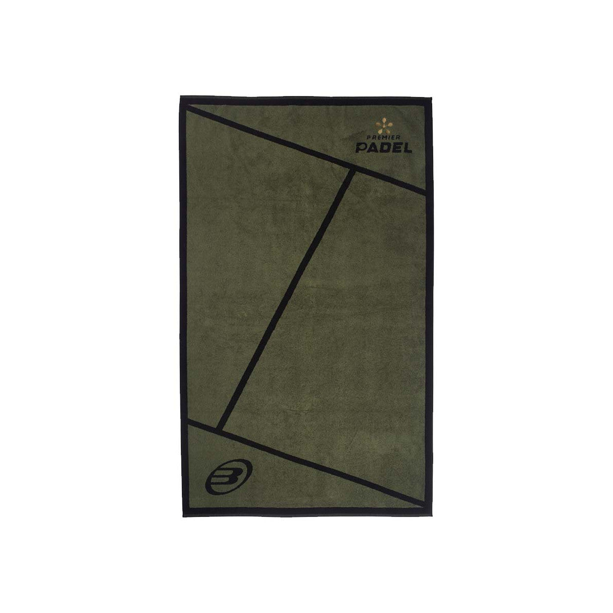 Bullpadel Premier Padel Towel Khaki / Black 100x50