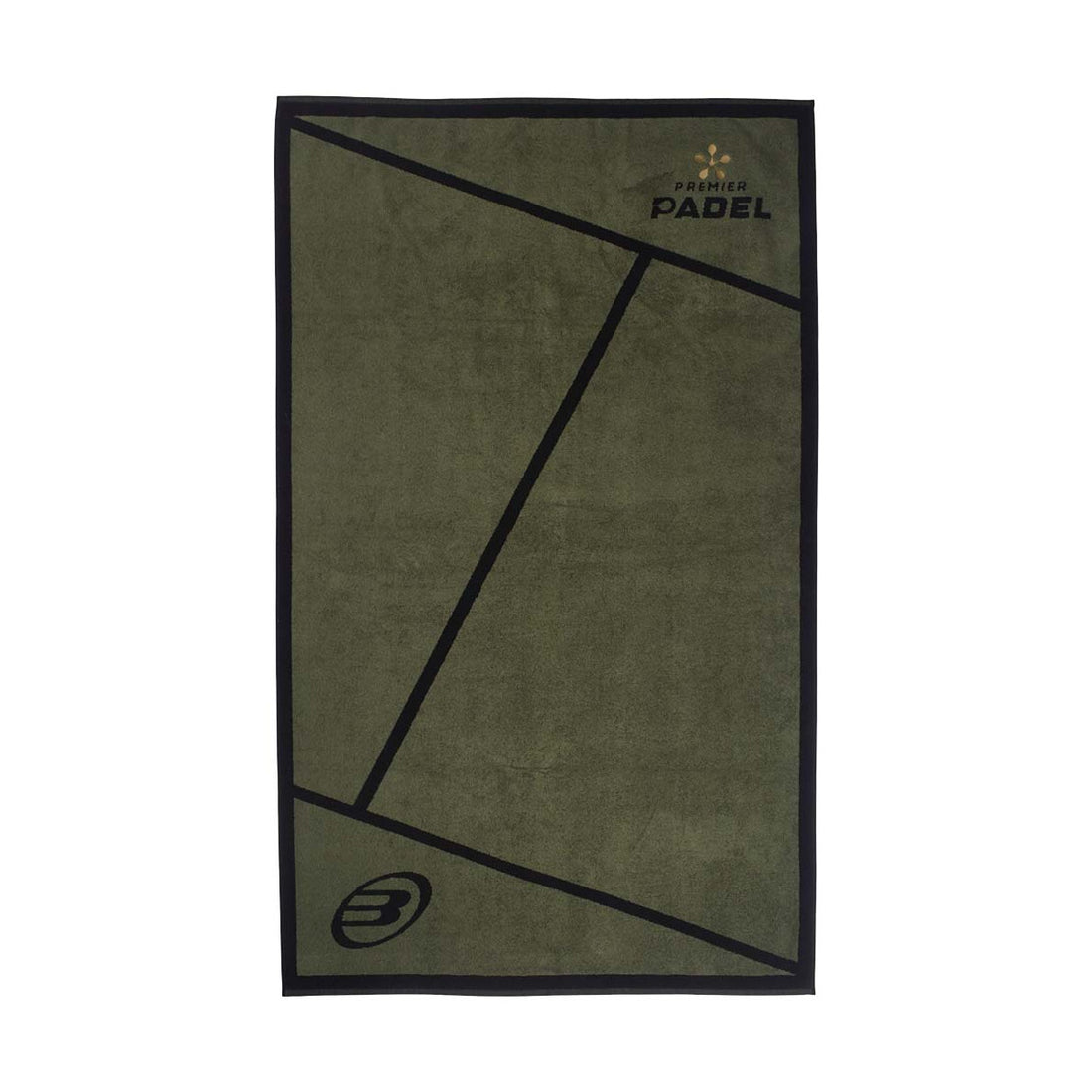 Bullpadel Premier Padel Towel Khaki / Black 150x90