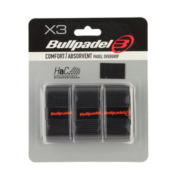 Bullpadel Sensogrip Microperforated Black x3 overgrips