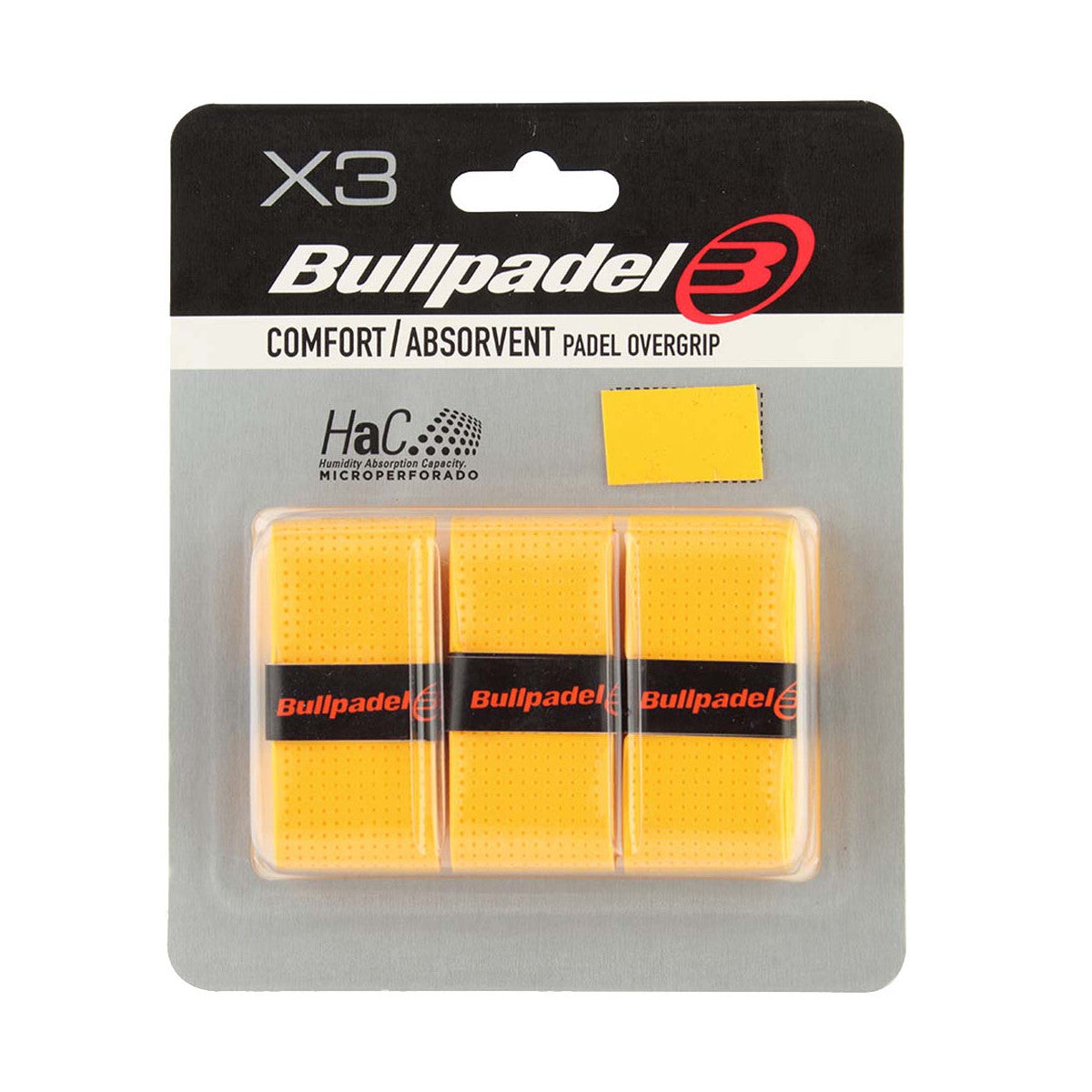 Bullpadel Sensogrip Microperforated Orange x 3 overgrips
