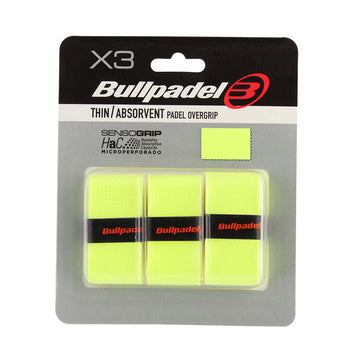 Bullpadel Sensogrip Microperforated Yellow x3 overgrips