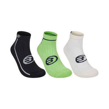 Bullpadel Socks Black / White / Green (3 Pairs)