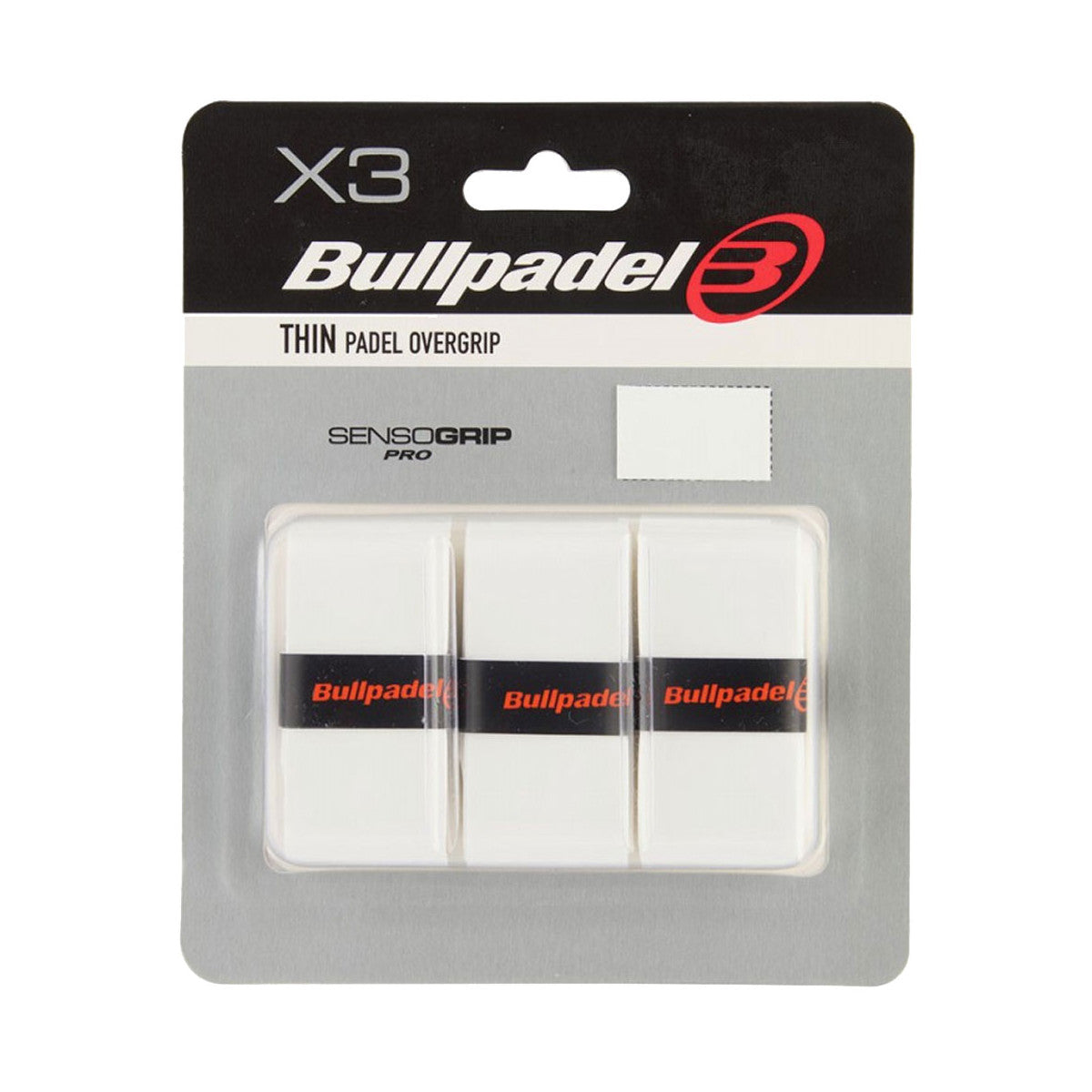 Bullpadel Thin White x3 overgrips