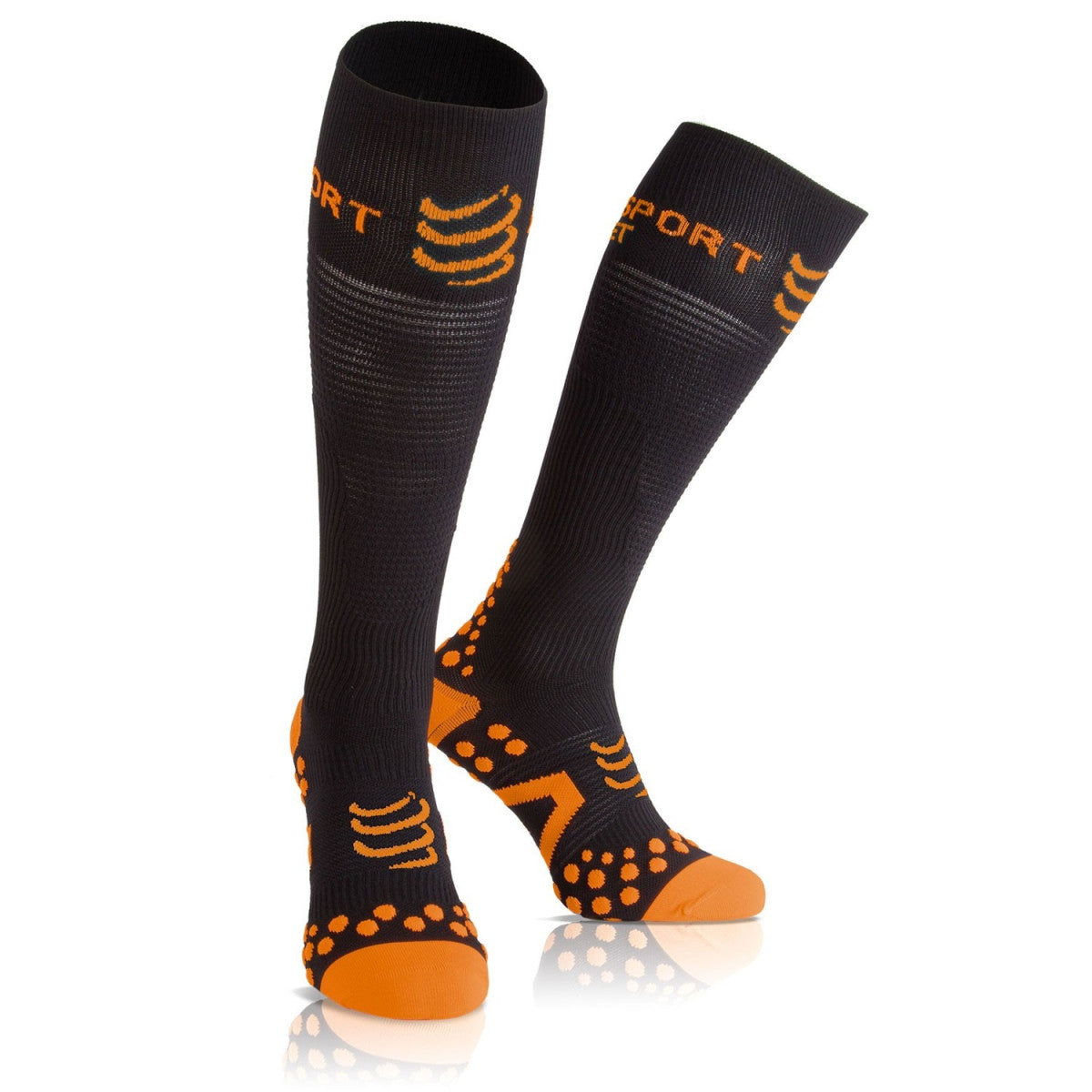 Compressport Racquet Full Socks Recovery Black socks