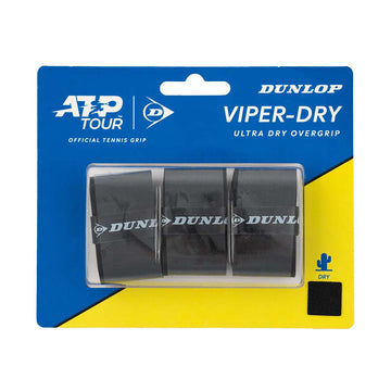 Dunlop Viper-Dry Black Overgrips x 3
