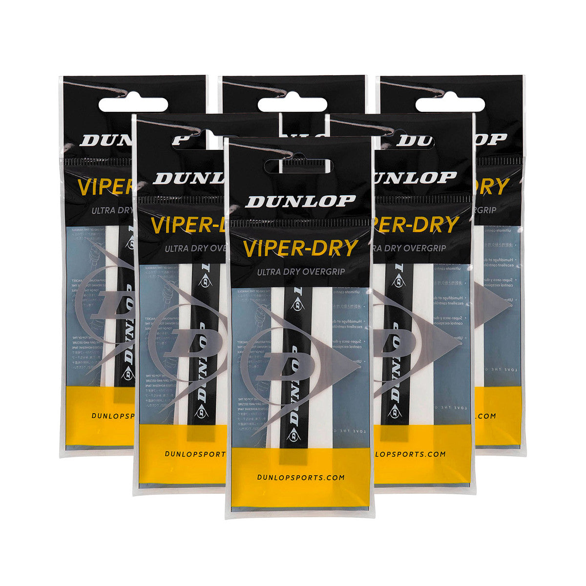 Dunlop Viper-Dry White Overgrips x 50