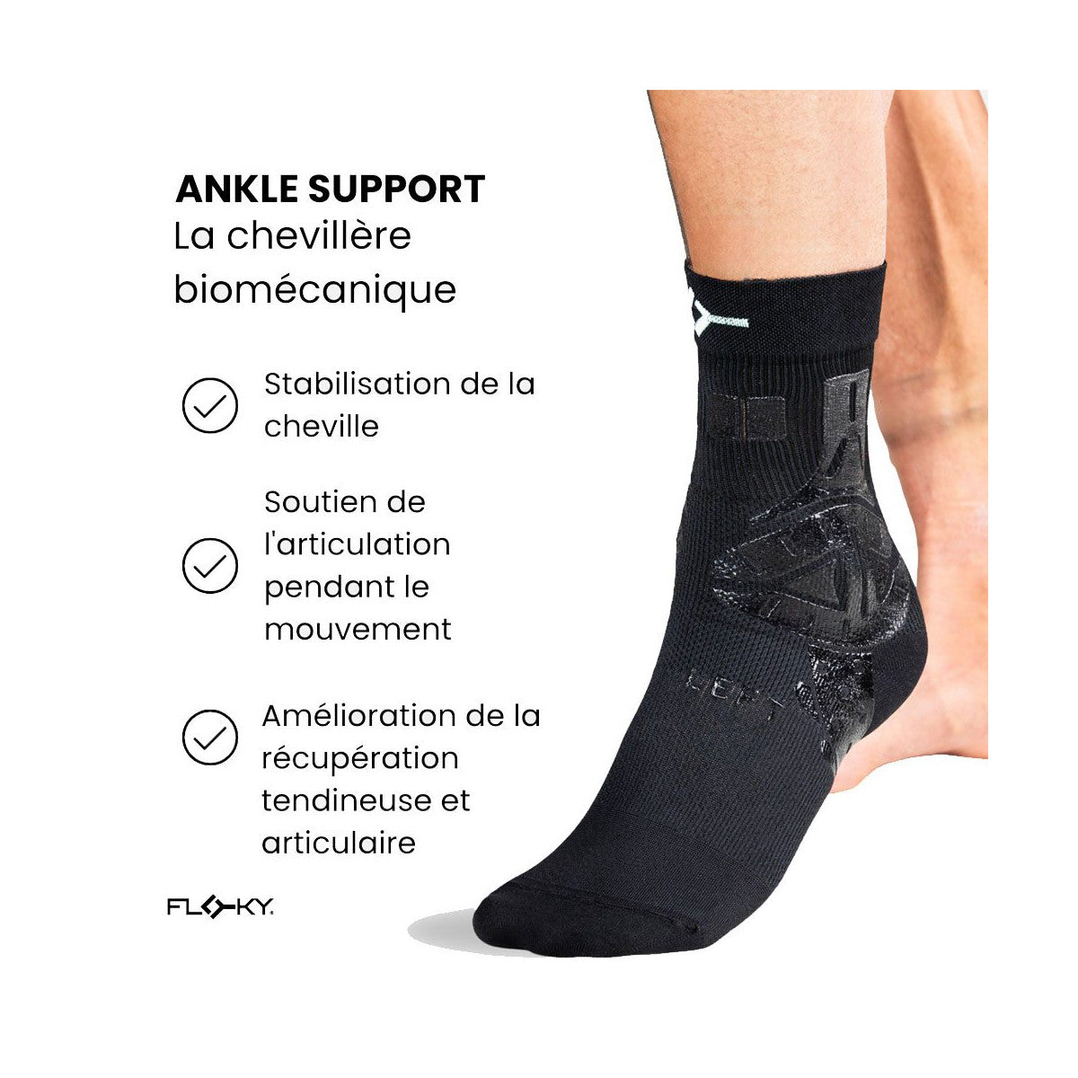 Floky Ankle Support Left Black – 4