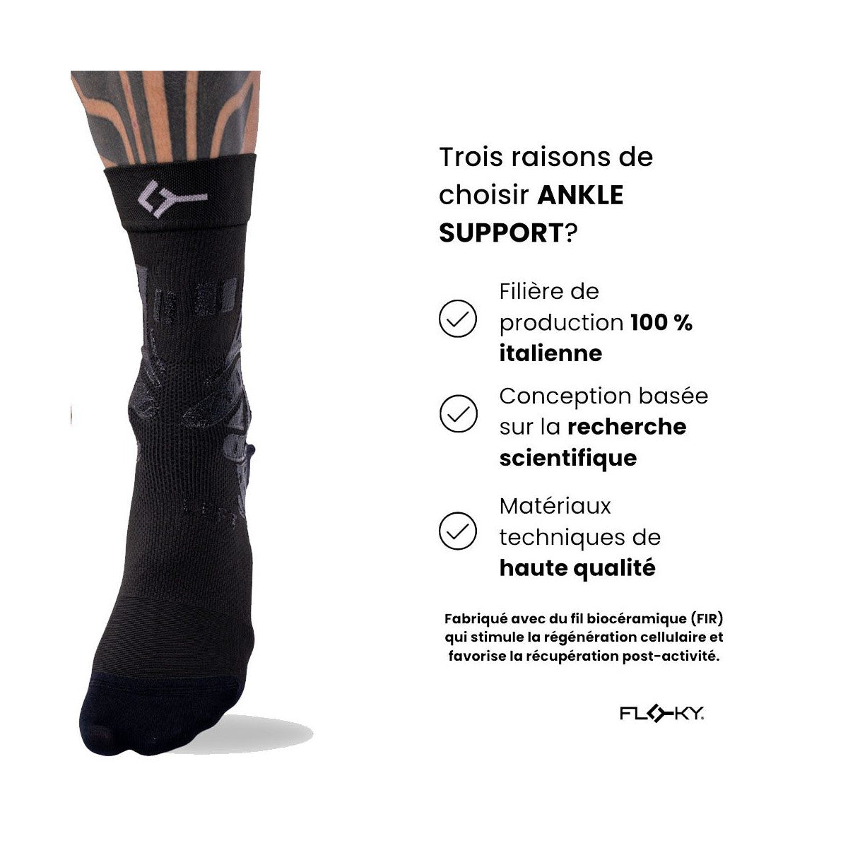 Floky Ankle Support Left Black – 5