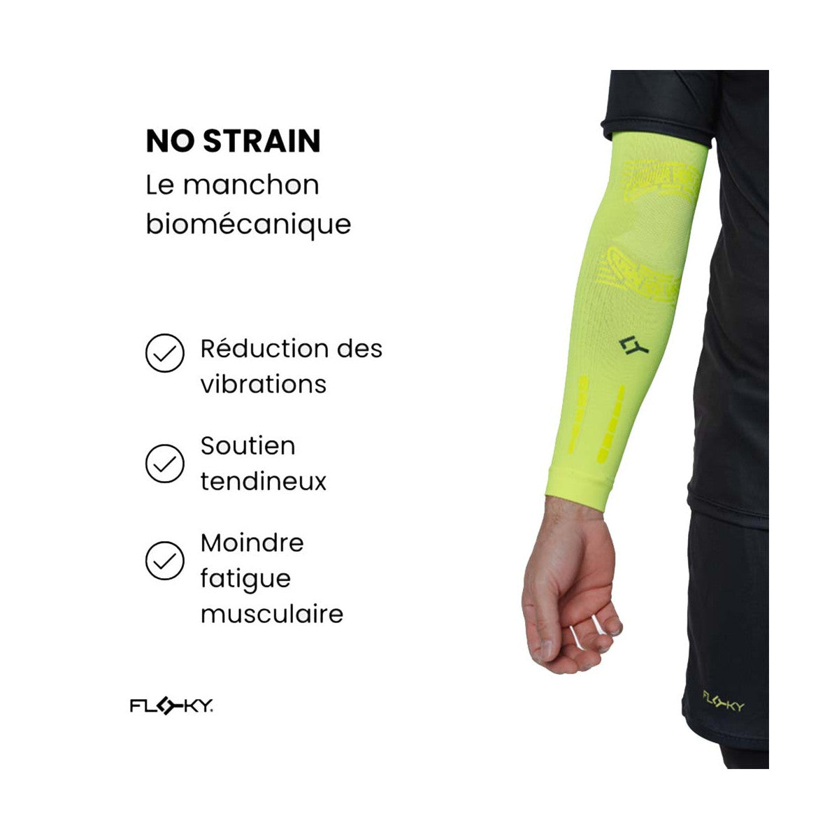 Floky NO-STRAIN Armsleeves Black – 6