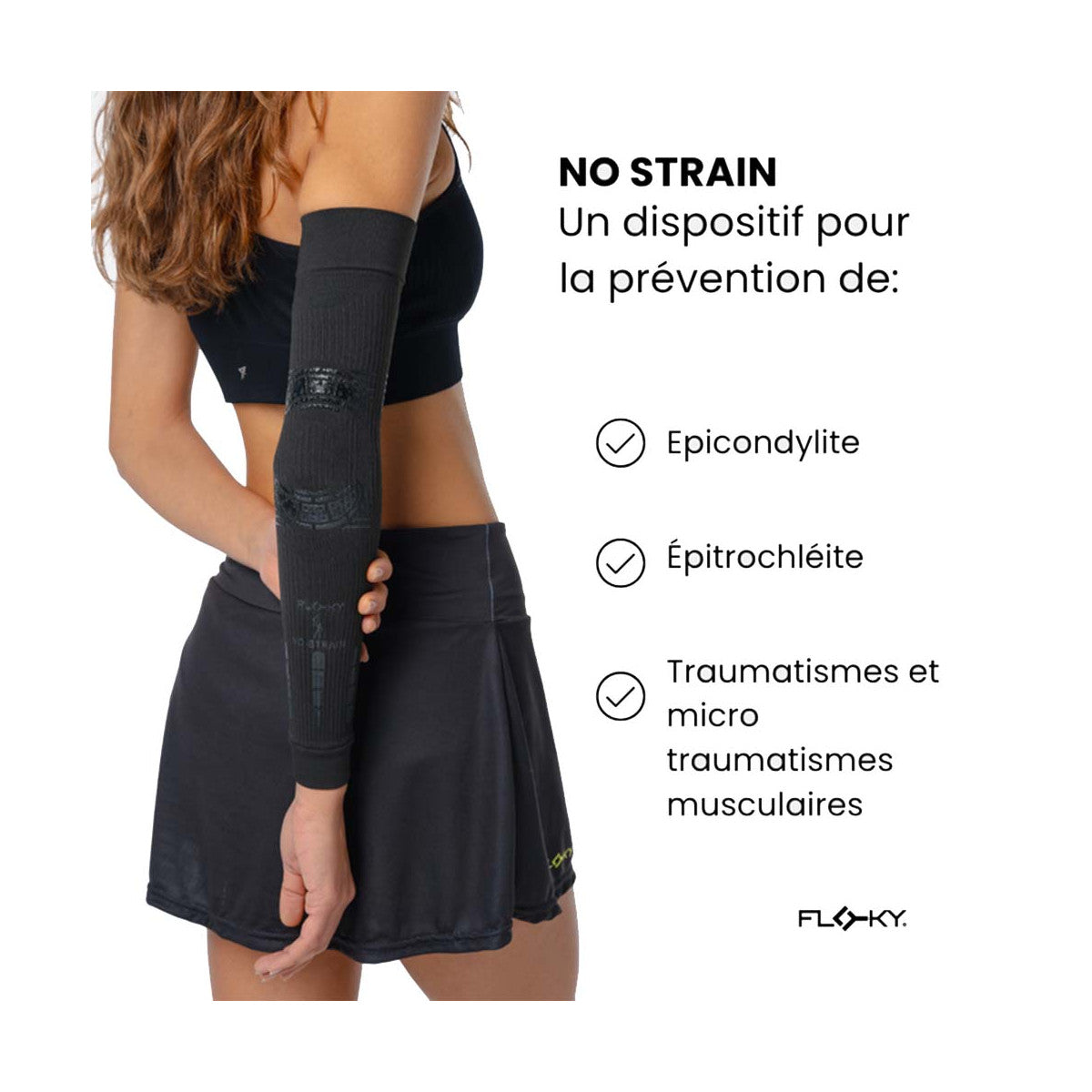 Floky NO-STRAIN Armsleeves White – 5