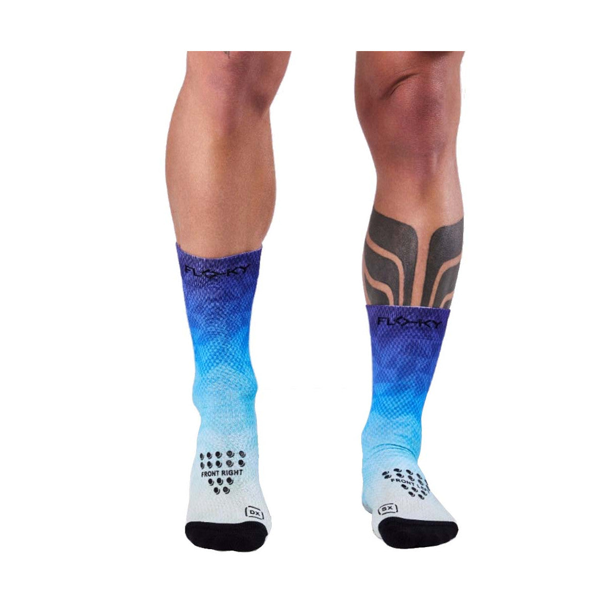Floky S-MASH 3D FANTASY Bali Blue Compression Socks – 4