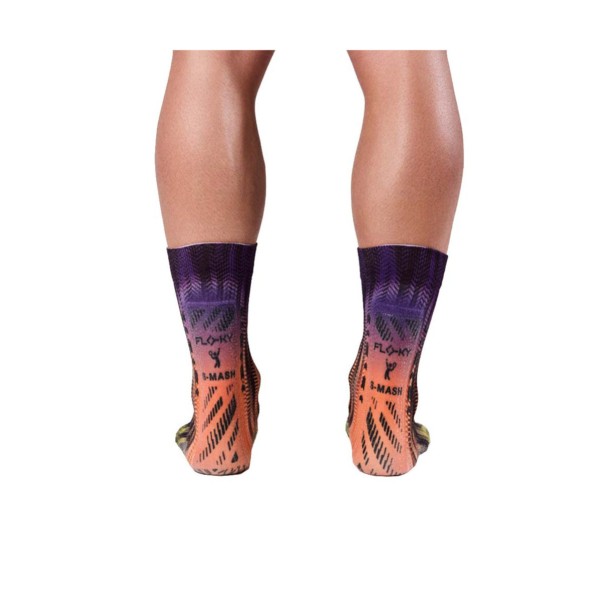 Floky S-MASH 3D FANTASY Delhi Purple / Yellow Compression Socks – 6