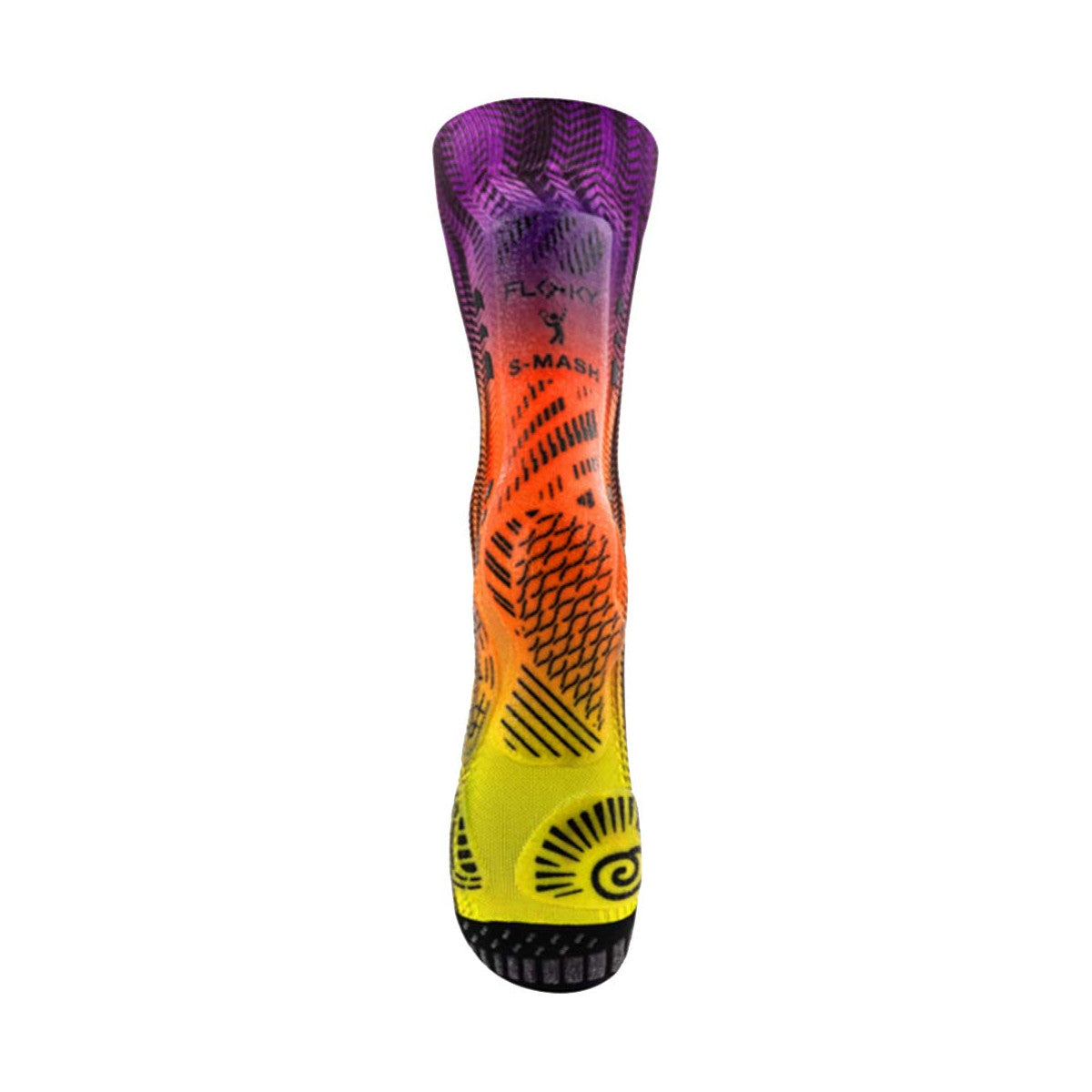 Floky S-MASH 3D FANTASY Delhi Purple / Yellow Compression Socks – 2