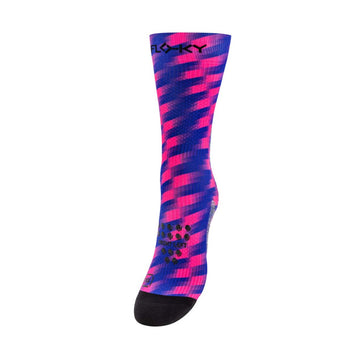 Floky S-MASH 3D FANTASY Tokyo Blue / Pink Compression Socks