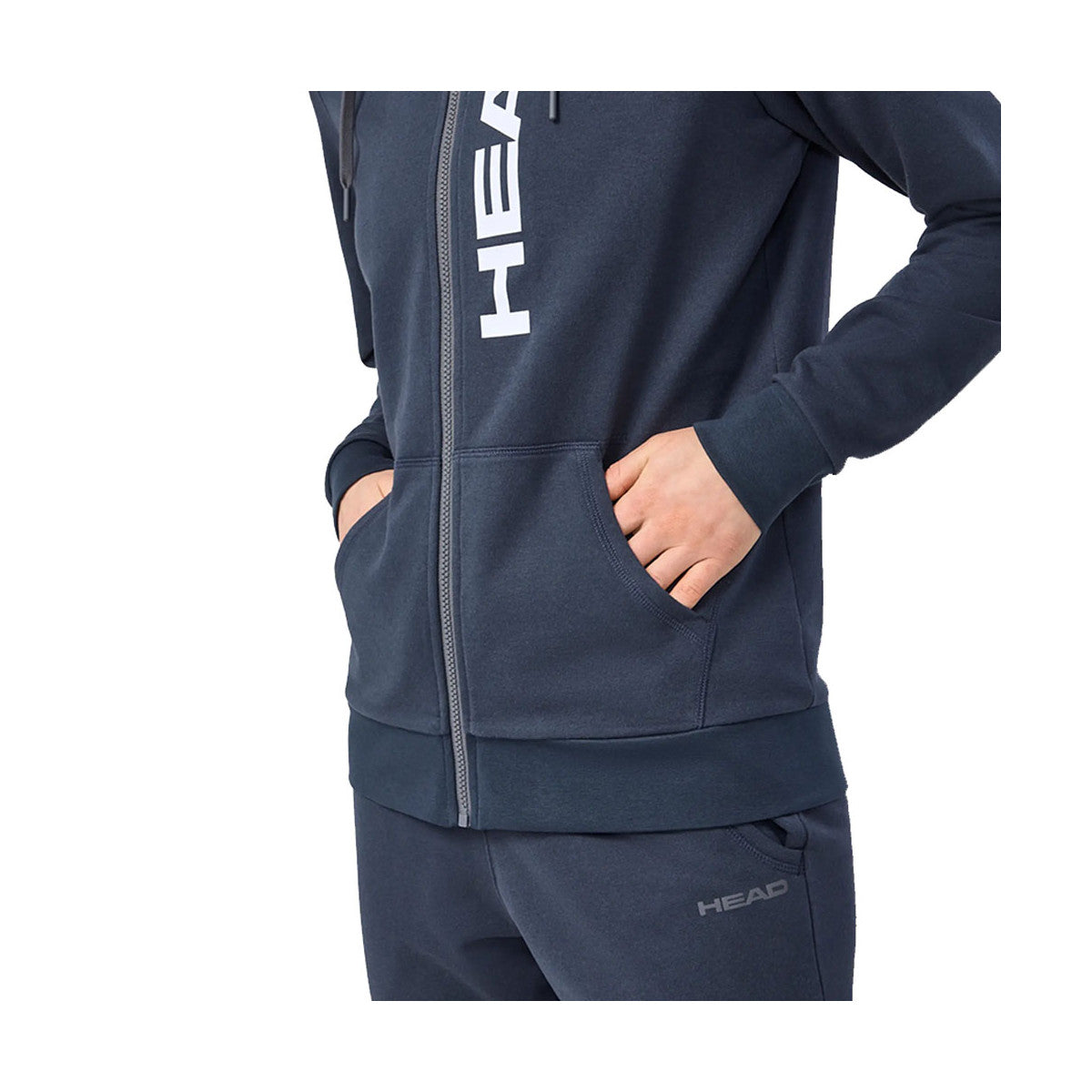 HEAD Club Original FZ Women's Hooded Jacket Navy Blue – 8