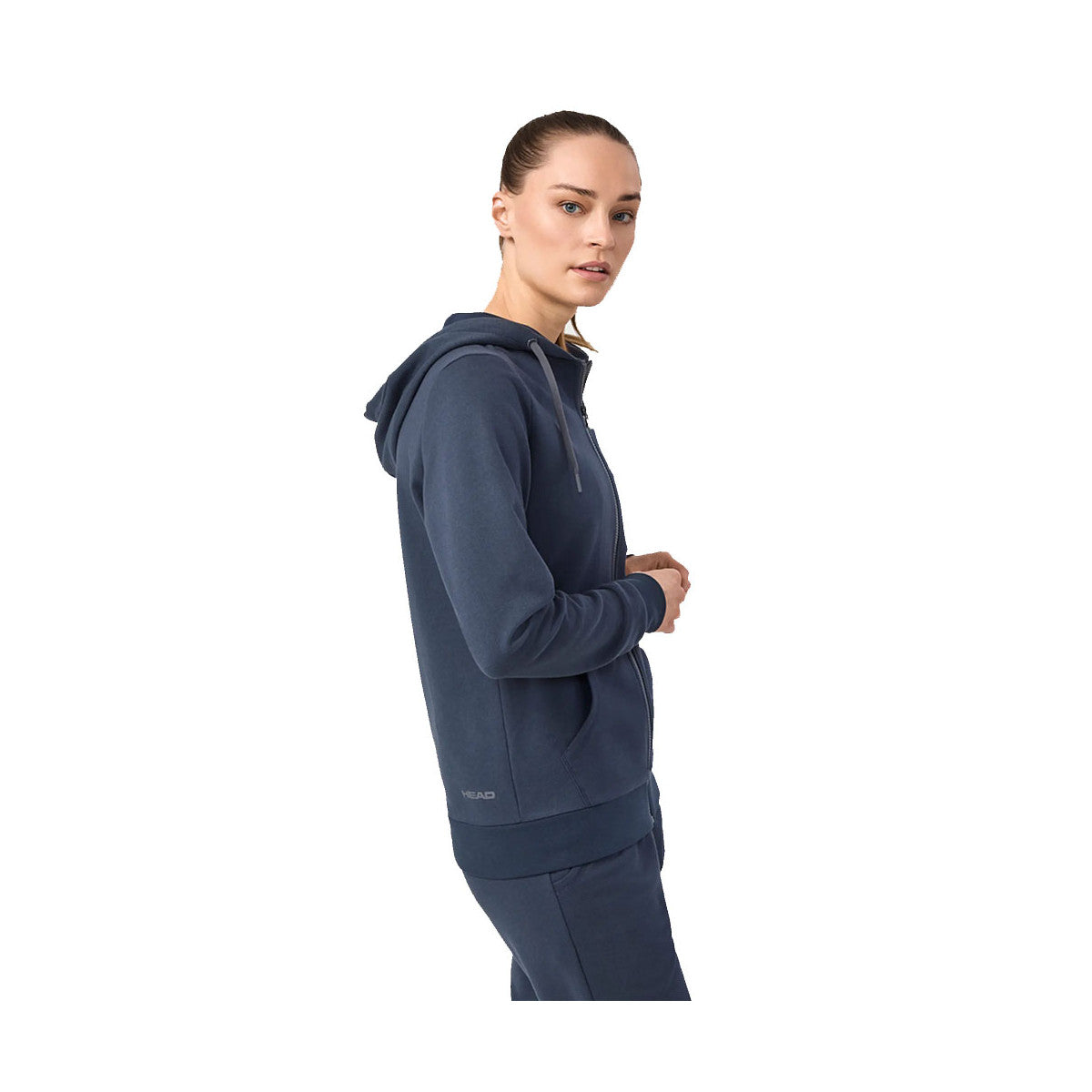 HEAD Club Original FZ Women's Hooded Jacket Navy Blue – 7