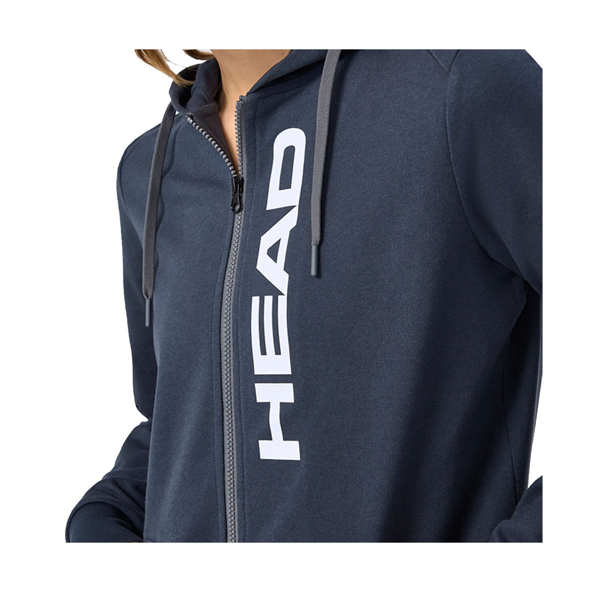 HEAD Club Original FZ Women's Hooded Jacket Navy Blue – 3