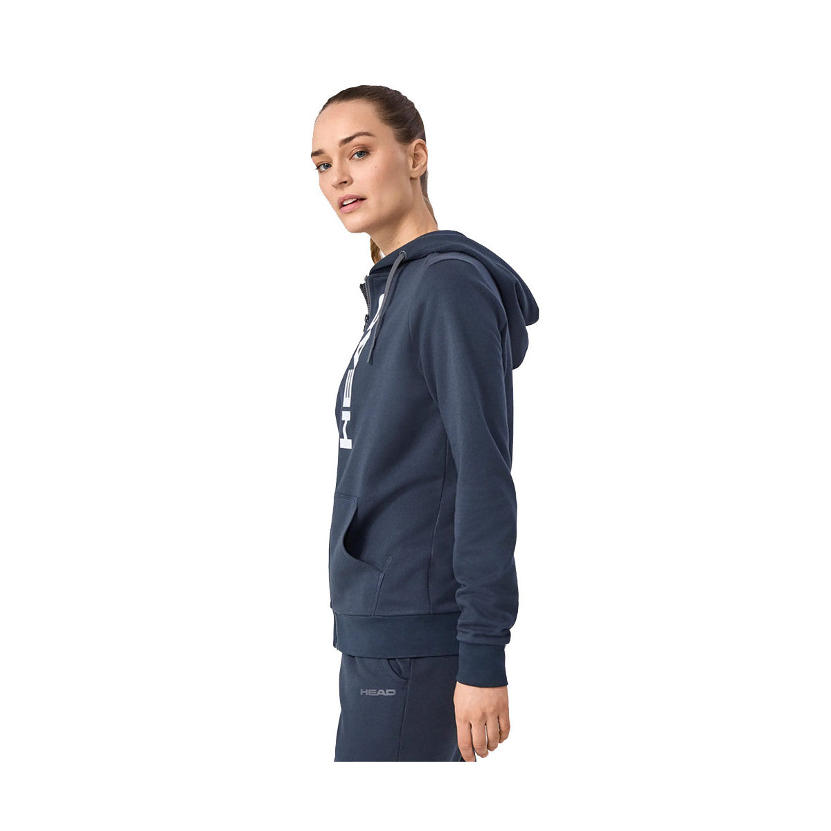 HEAD Club Original FZ Women's Hooded Jacket Navy Blue – 4