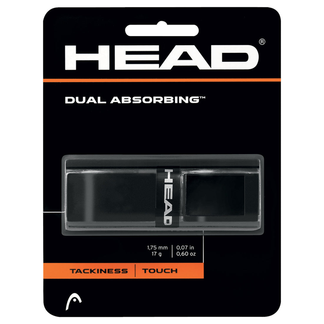 HEAD Dual Absorbing Black Grip