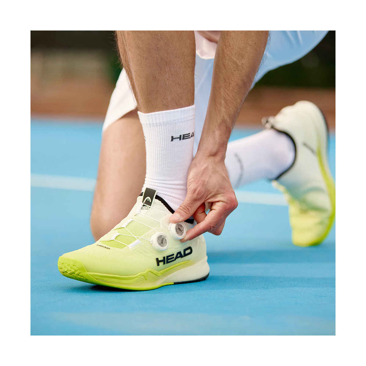 HEAD Endure Pro BOA White / Yellow Shoes – 6