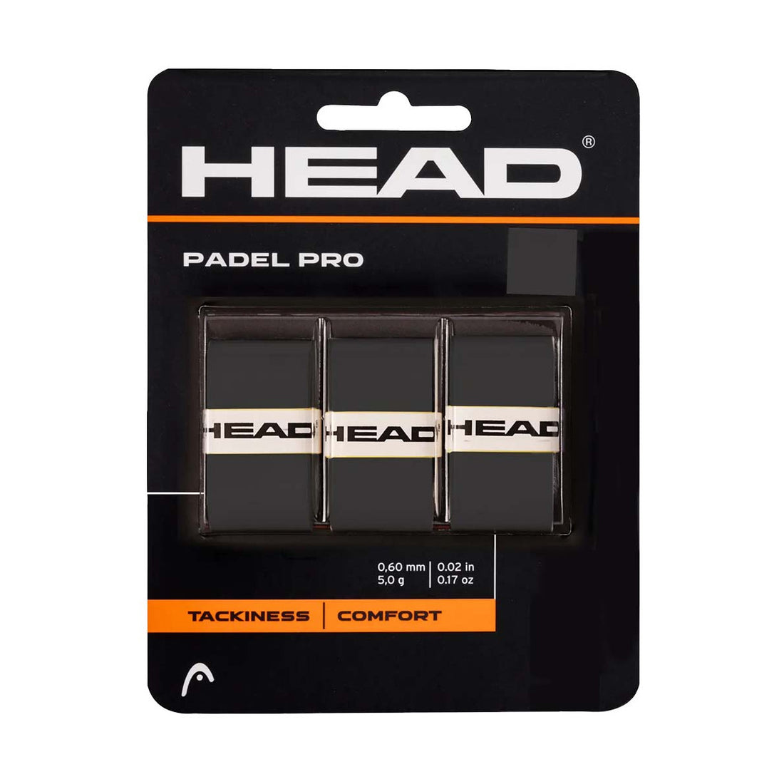 HEAD Padel Pro Black x3 overgrips box