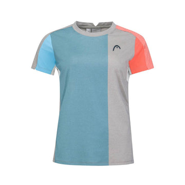 HEAD Padel Tech Woman Grey / Blue T-Shirt