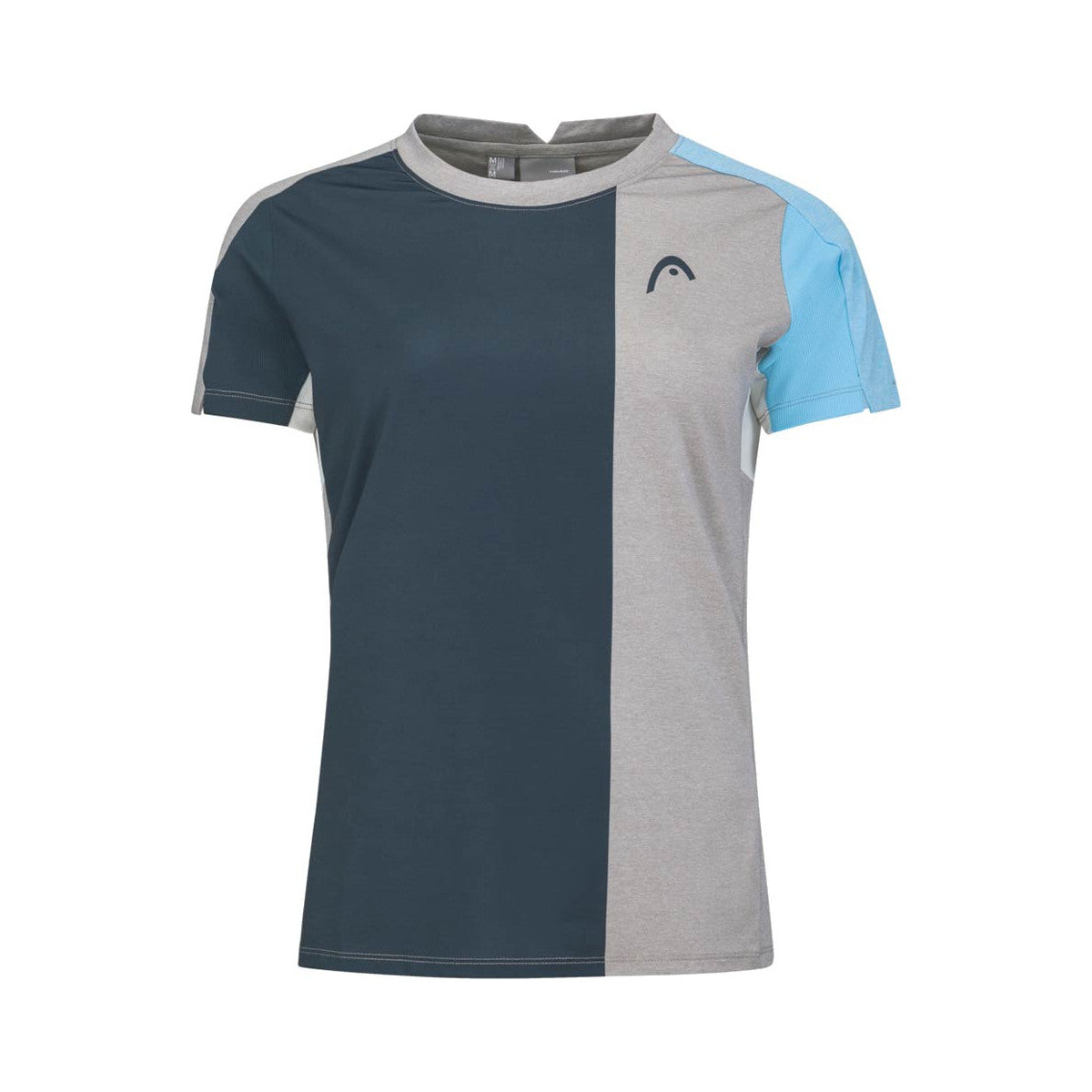 HEAD Padel Tech Woman Grey / Navy Blue T-Shirt