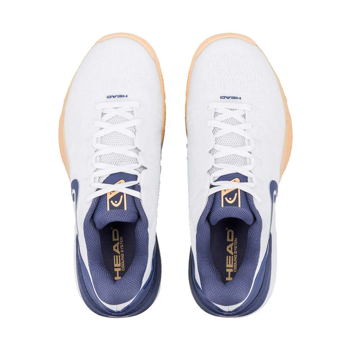 HEAD Revolt Pro 5.0 Women's Tennis Shoes White / Navy Blue – 4