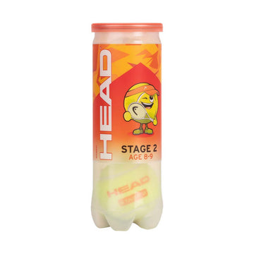 HEAD Stage 2 Orange Tennis Balls - 3-Ball Tube