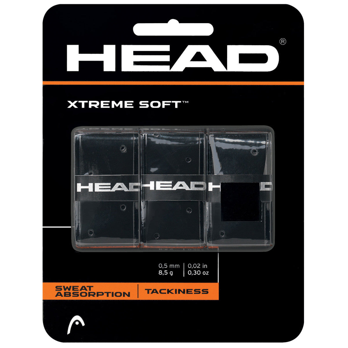 HEAD Xtreme Soft Black x 3 Overgrips