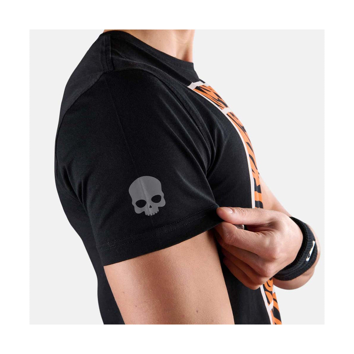 Hydrogen Tennis Court Black / Orange T-shirt – 6
