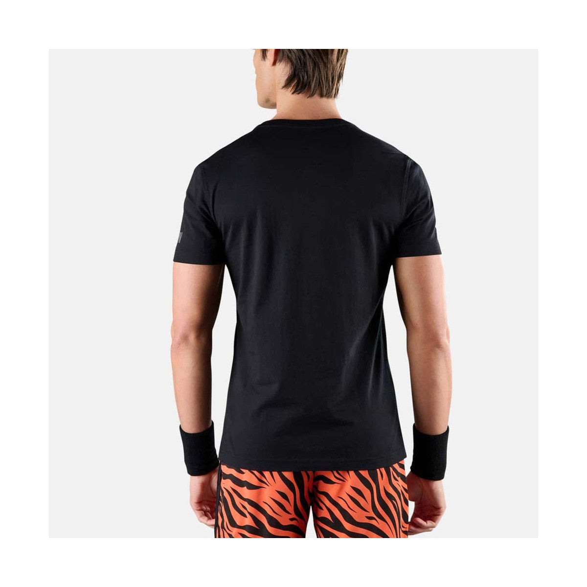 Hydrogen Tennis Court Black / Orange T-shirt – 3
