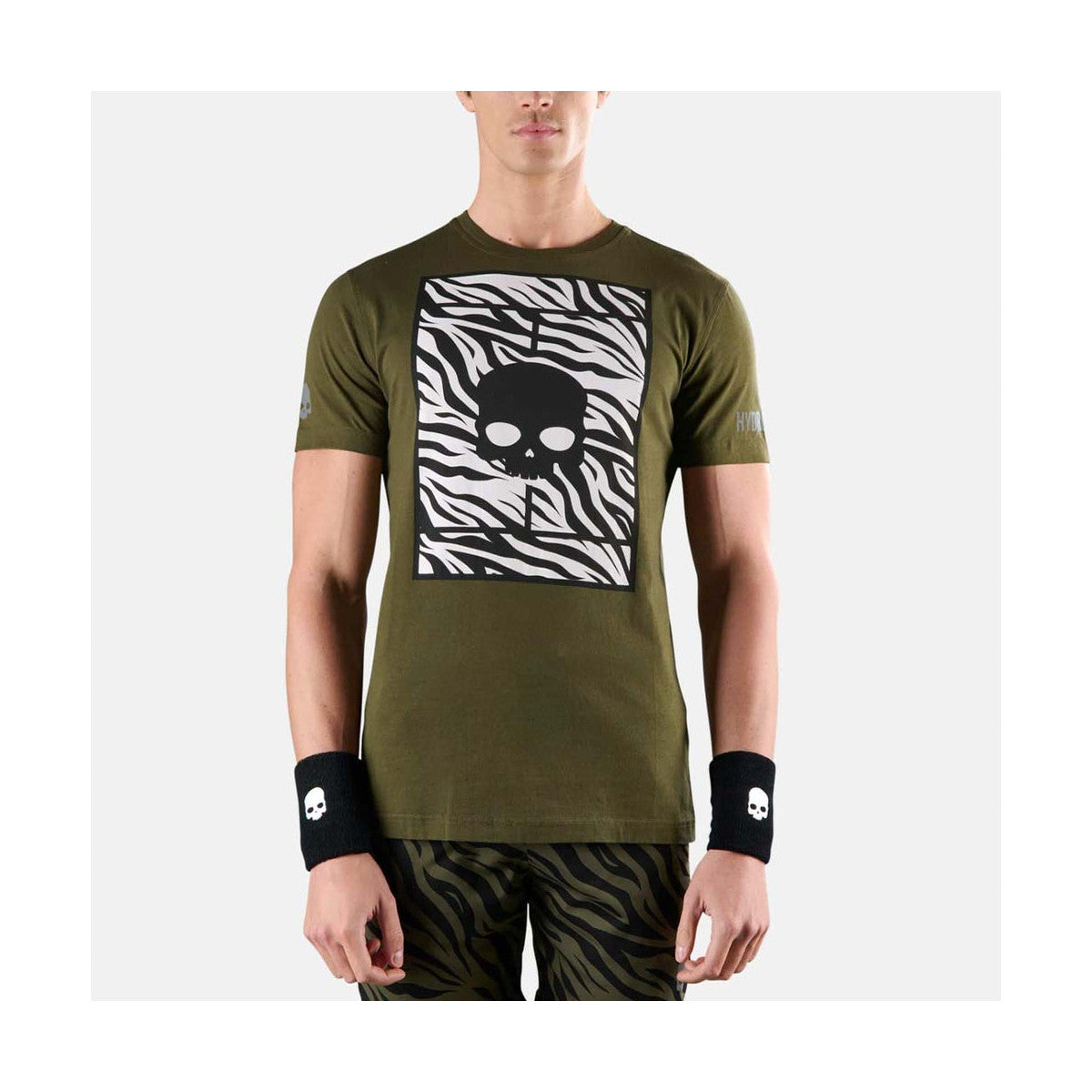 Hydrogen Tennis Court Green / White T-shirt