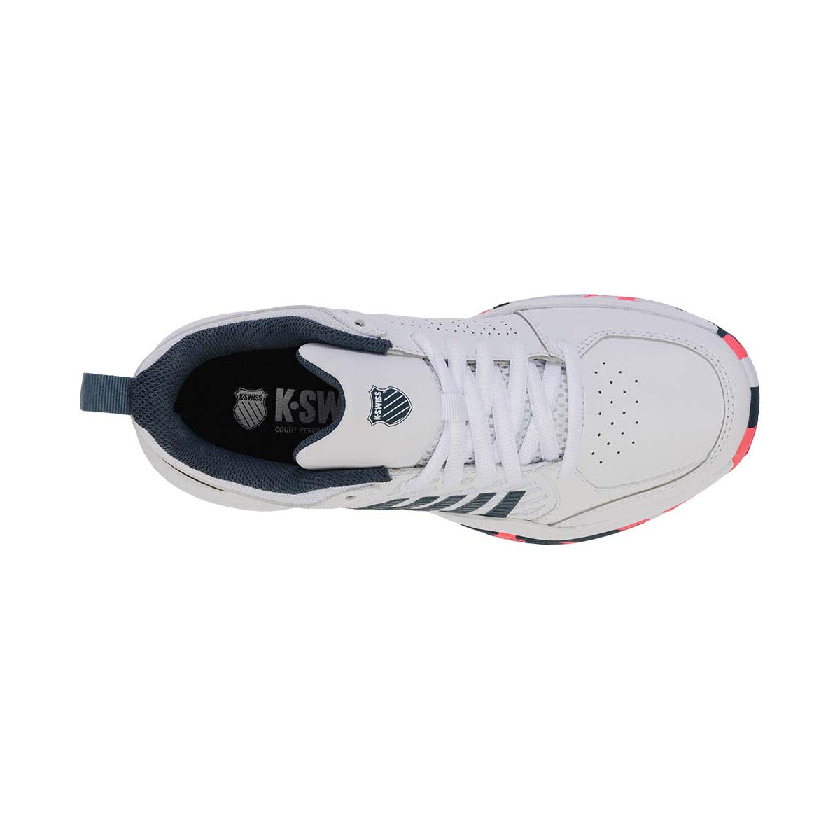 K-Swiss Court Express 2 Junior Shoes White / Navy – 6