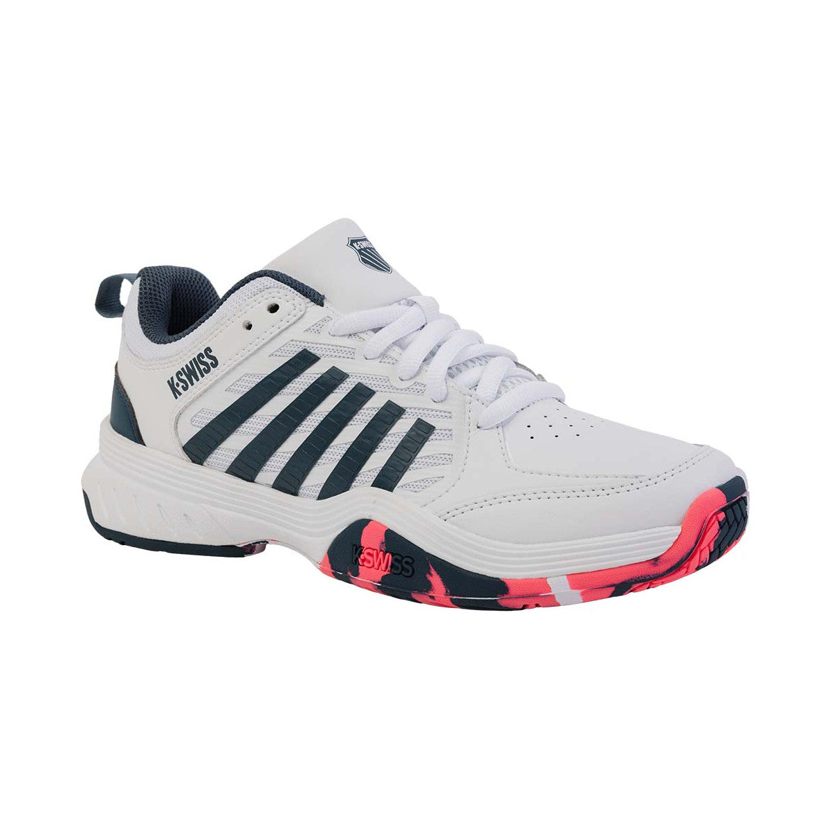 K-Swiss Court Express 2 Junior Shoes White / Navy – 2