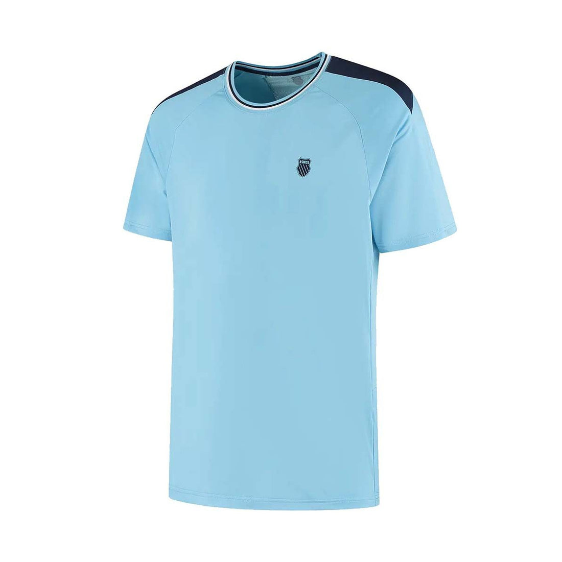 K-Swiss Hypercourt Mesh Crew 5 T-Shirt Blue